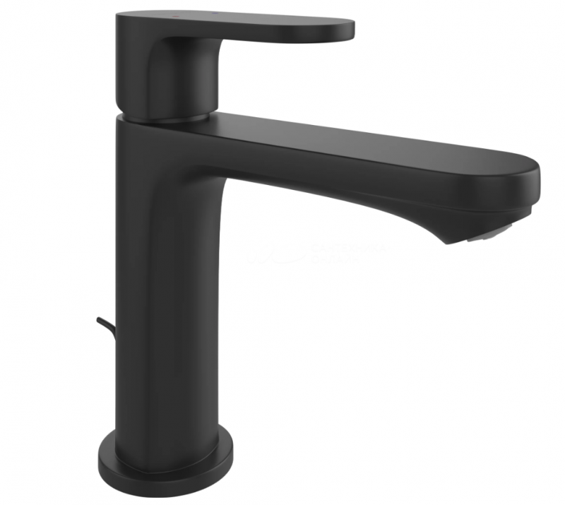 Смеситель для раковины Hansgrohe Rebris S 72517670 с донным клапаном, черный матовый