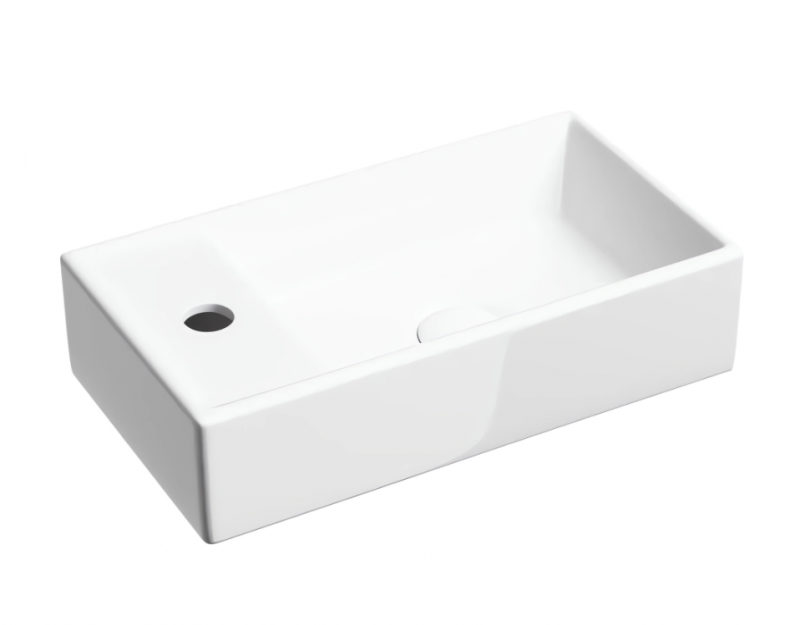 Раковина подвесная Ceramicanova Element CN6051R 40.7x21.7x10 (белый), чаша справа