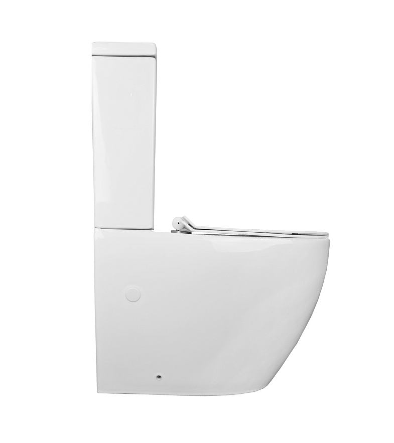 Унитаз-компакт Azario CORSA 630x380x830 напольный, смыв ТОРНАДО, безободк. сид мкрлфт