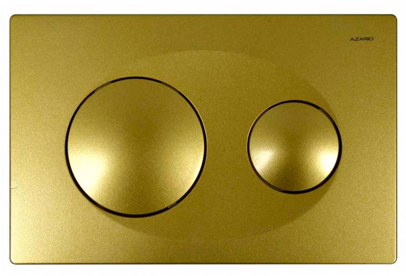 Кнопка смыва AZARIO золото матовый (круглая)