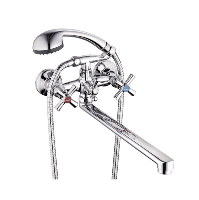 Смеситель для ванны и раковины 1/2 кер Glauf QFR7-C722