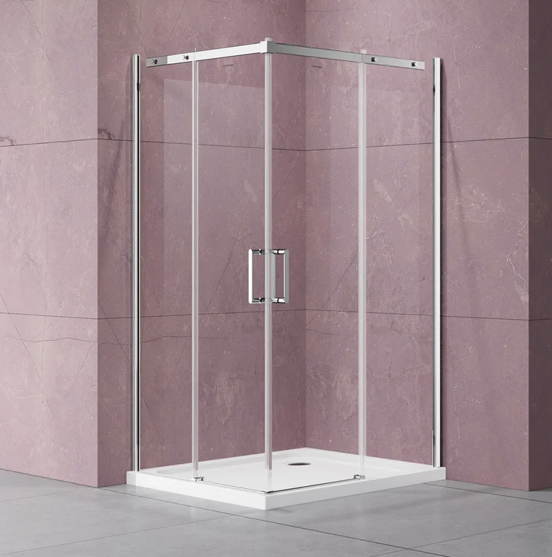 Душевой уголок Dice 1000х1000, VSS-4D100CL хром, стекло прозрачное, Vincea (333234)