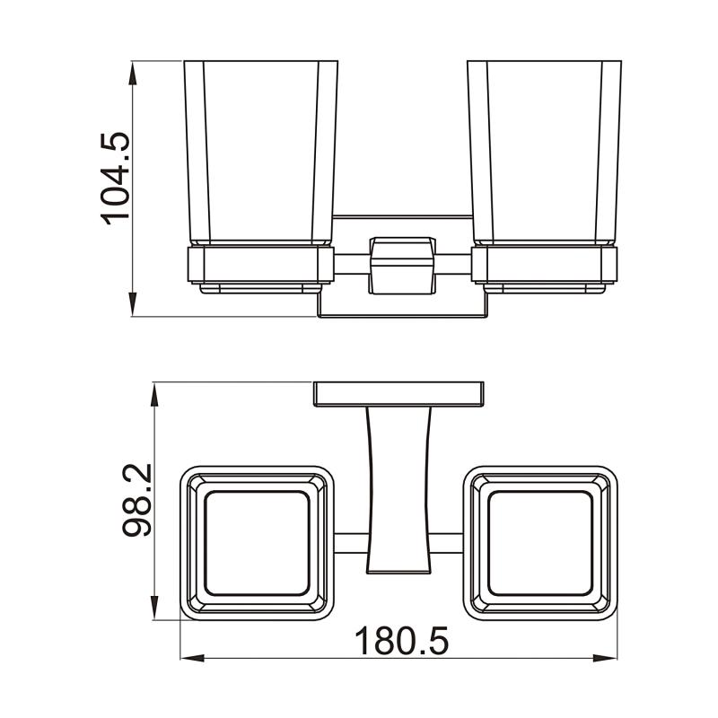 Стаканы для ванной Gappo G07-3 G0708-3