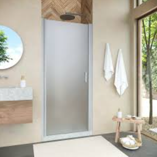 Дверь в душевой проем ЕР NOVO 75 07 10 проф мат хром стекло сатин (выс 1890мм) рег 72,5-77,5