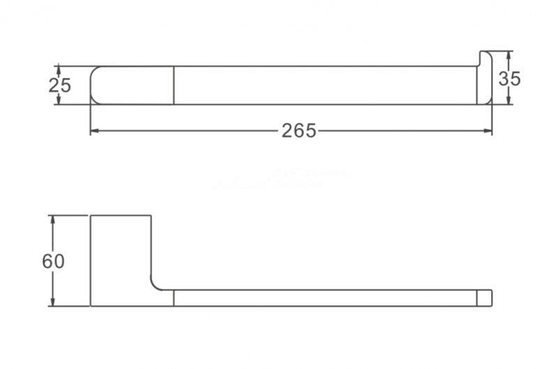 Держатель туалетной бумаги BELZ B908 B90803-2 брашированное золото