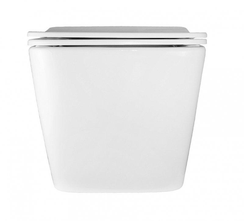 Унитаз подвесной безободковый торнадо Azario Boca AZ-2002-UQ3 (тонкое сиденье)