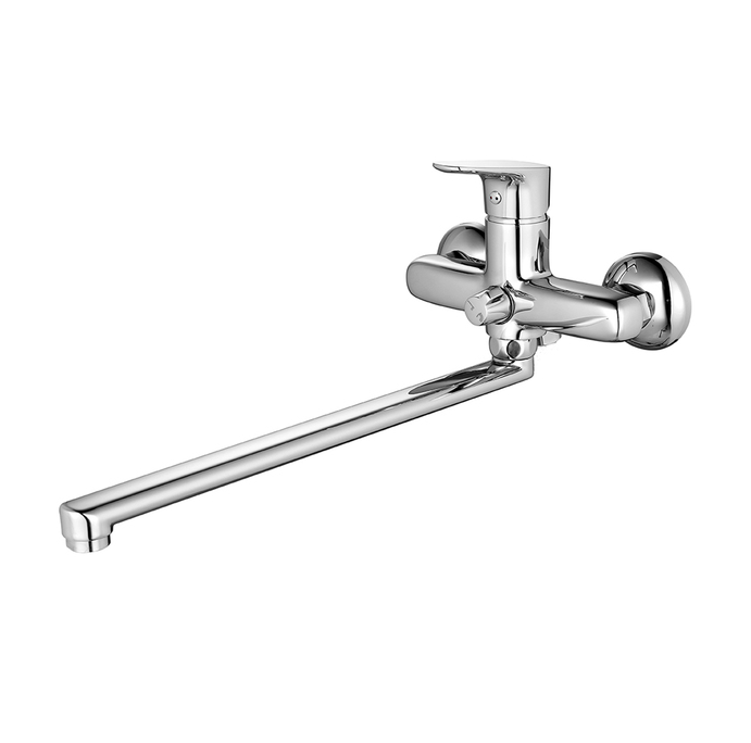 Смеситель для ванны с длинным изливом, глянцевый хром, Zodiac X, IDDIS, ZDXSBL2i10WA