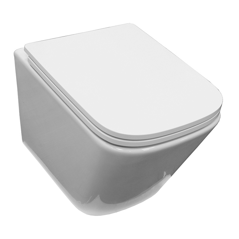 Унитаз подвесной Azario Armonia с системой смыва Tornado б/об + сиденье микролифт AZ-2403