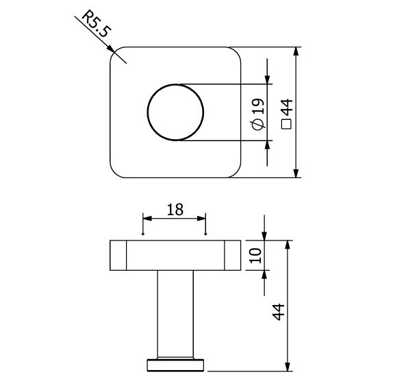 Крючок подвесной KLUDI VELA S 25984N0 (брашированное золото)