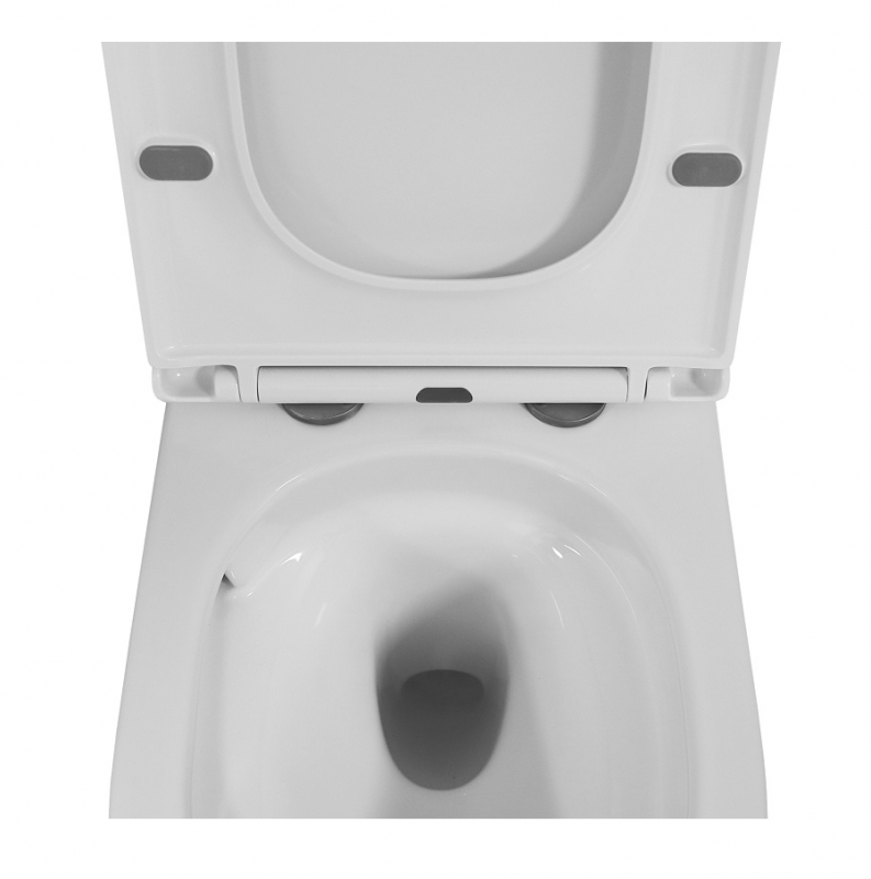 Унитаз подвесной Azario Blanco торнадо, с сиденьем микролифт, дюропласт 490*360*360 (AZ-9003WT)