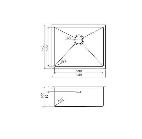 Мойка Taki 54-U/IF-LG нерж.сталь/светлое золото 4973093 OMOIKIRI