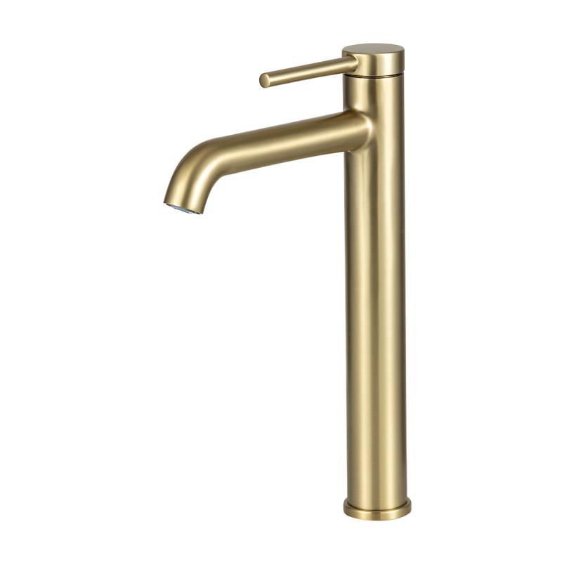 Смеситель для раковины Gappo G06-3 G1006-23, золото сатин