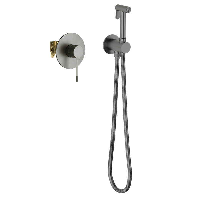 Смеситель с гигиеническим душем Saona 2389/18SM Черное золото