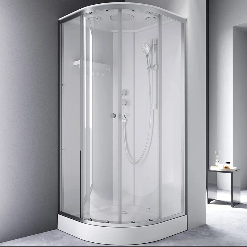 Душевая кабина AM.PM X-Joy W94C-401-090MT, 90х90 см, низкий поддон, матовый хром